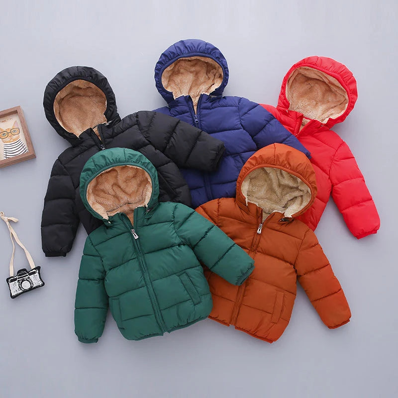 Warm Fleeced Kids Jackets