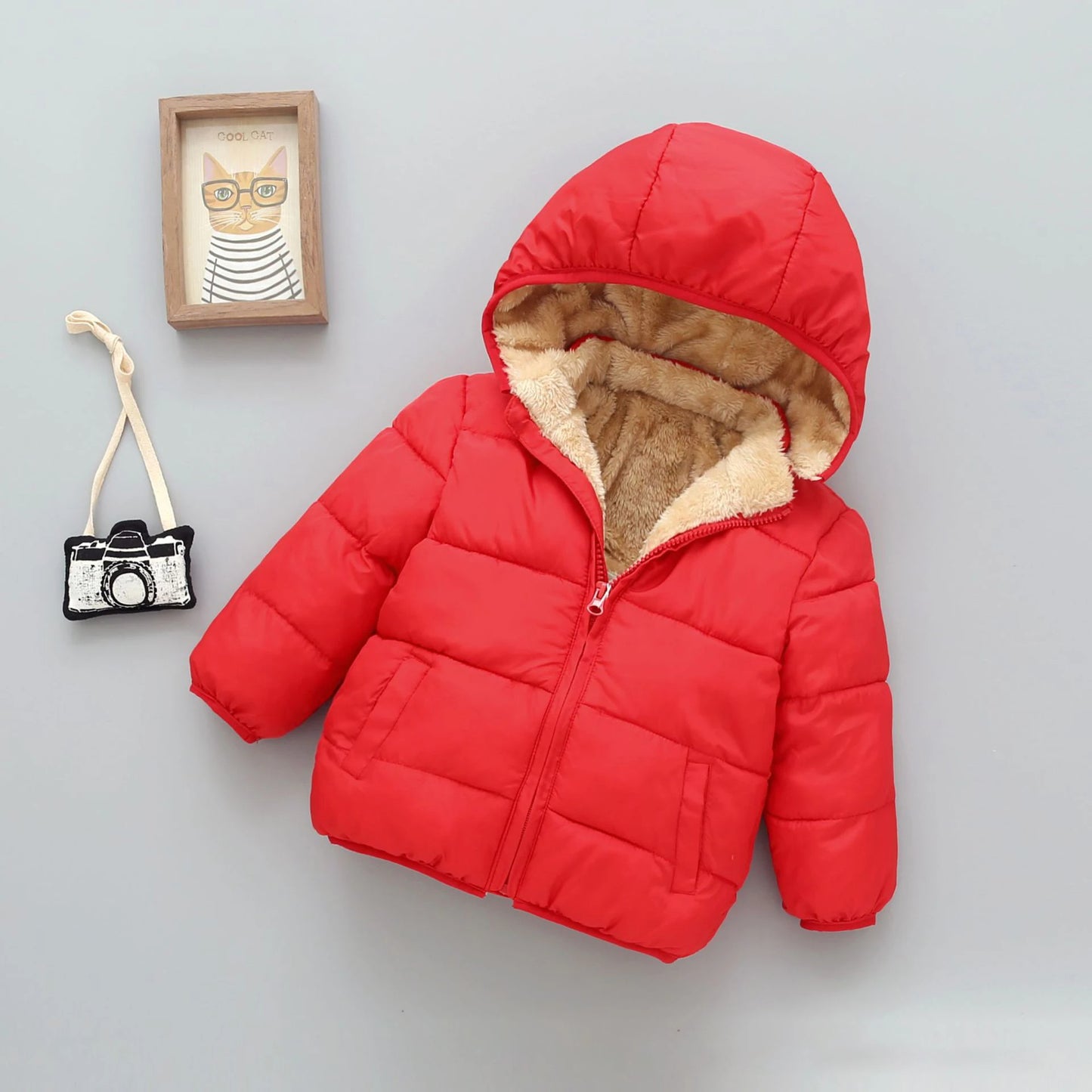 Warm Fleeced Kids Jackets
