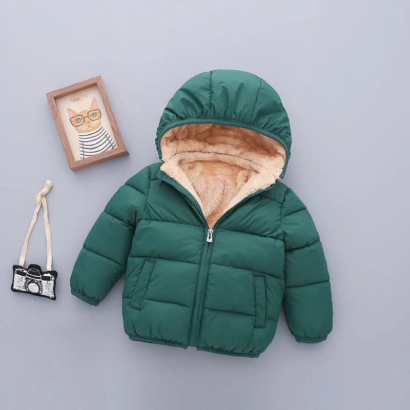 Warm Fleeced Kids Jackets