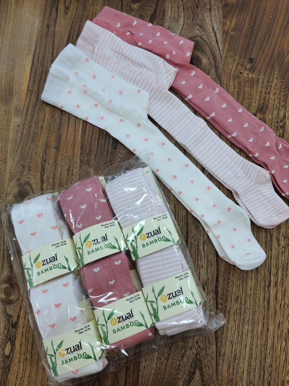 Warm Bamboo Multicolored Stockings