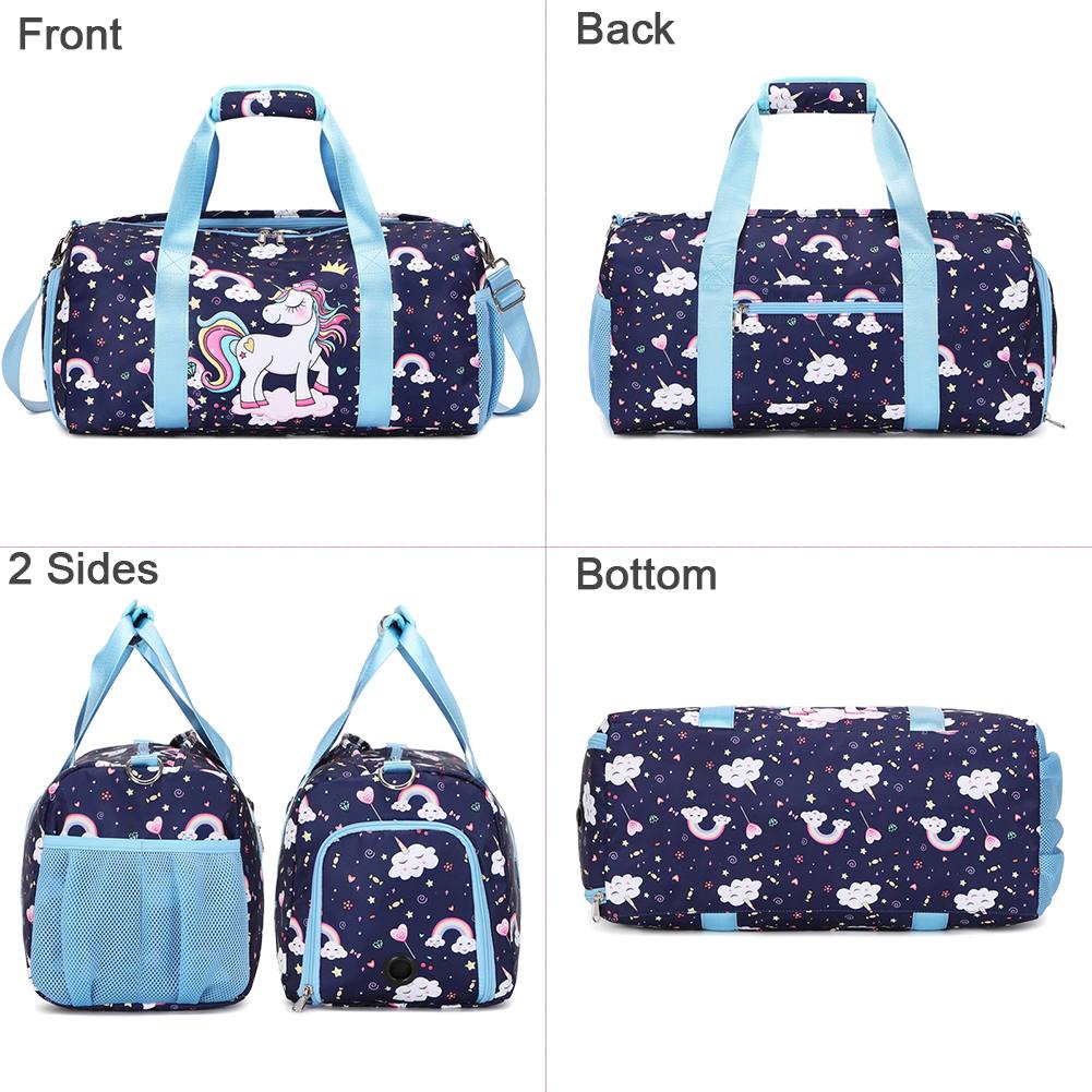 Quality Girls' Unicorn Sparkle Kids’ Duffel Bag