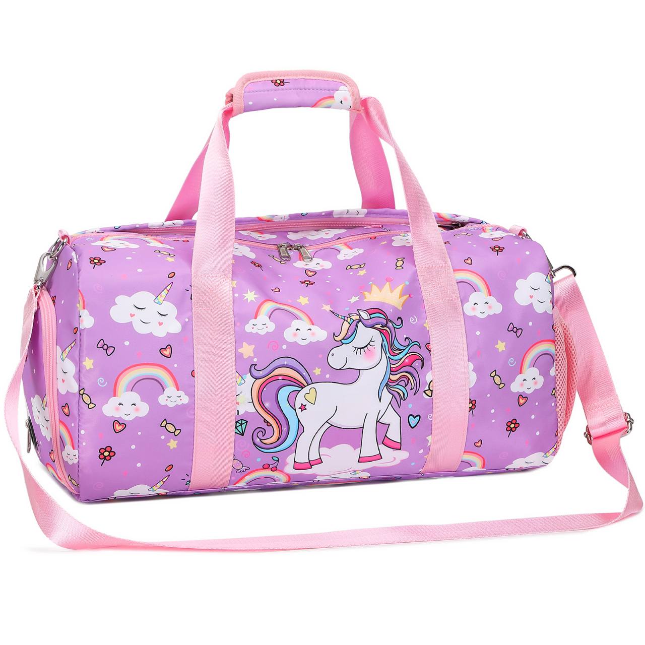 Quality Girls' Unicorn Sparkle Kids’ Duffel Bag