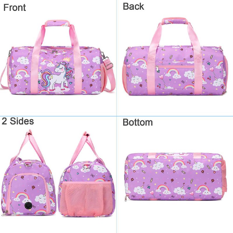 Quality Girls' Unicorn Sparkle Kids’ Duffel Bag
