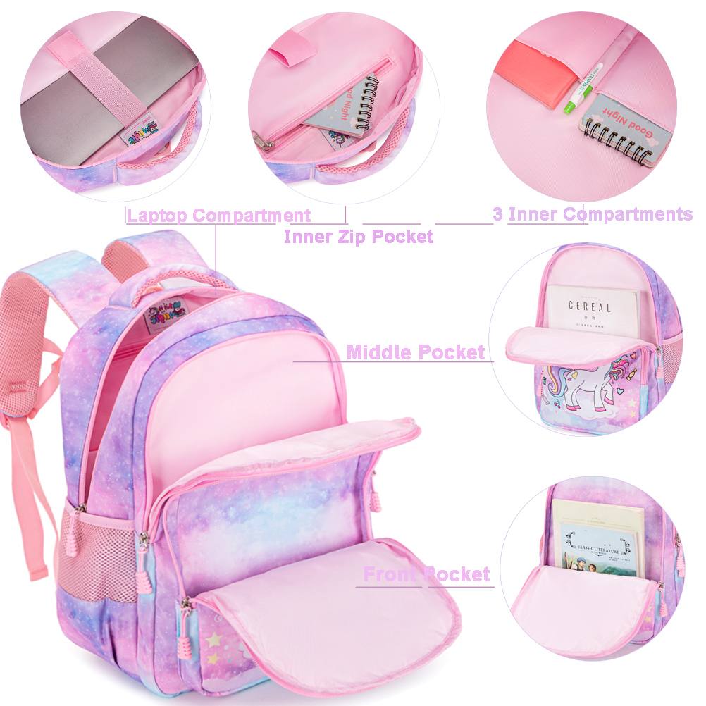 Girls' Unicorn Dreams 2-Piece School Backpack Set