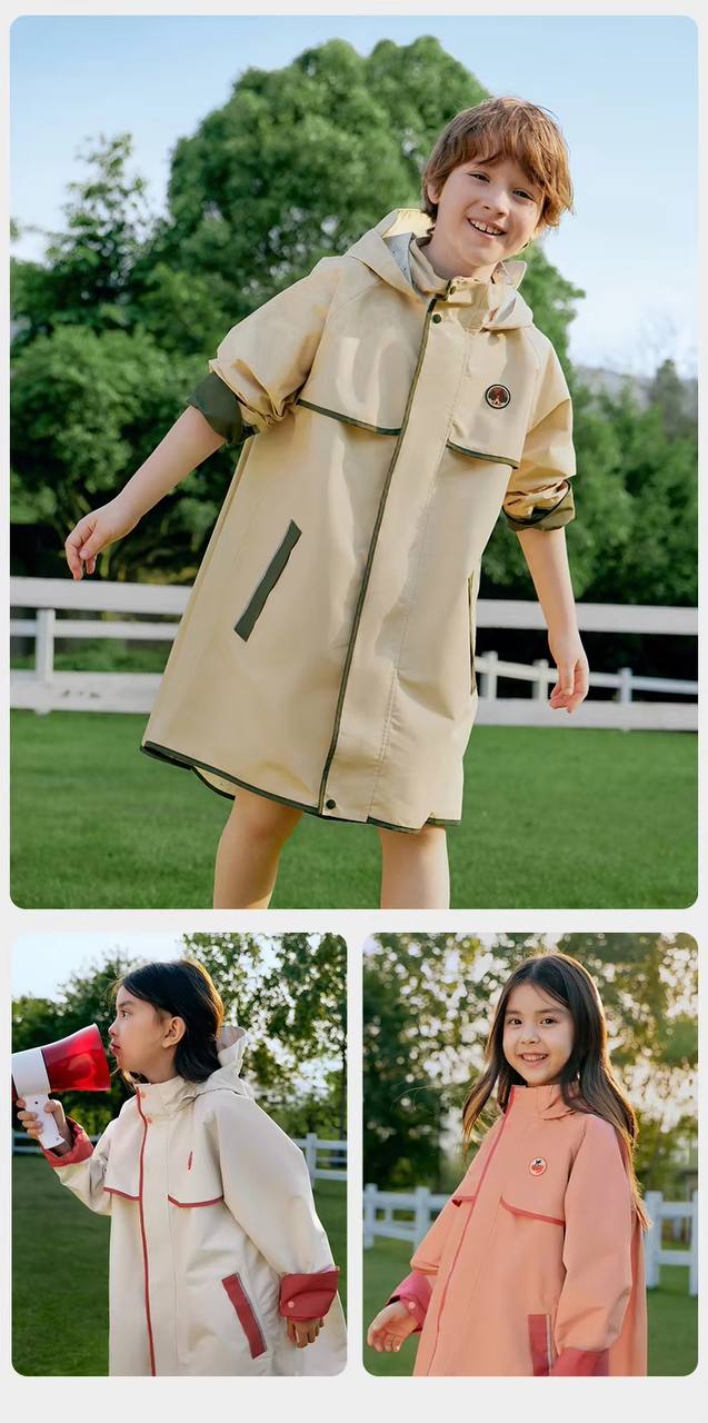 Cotton Water Proof Kids Rain Jacket