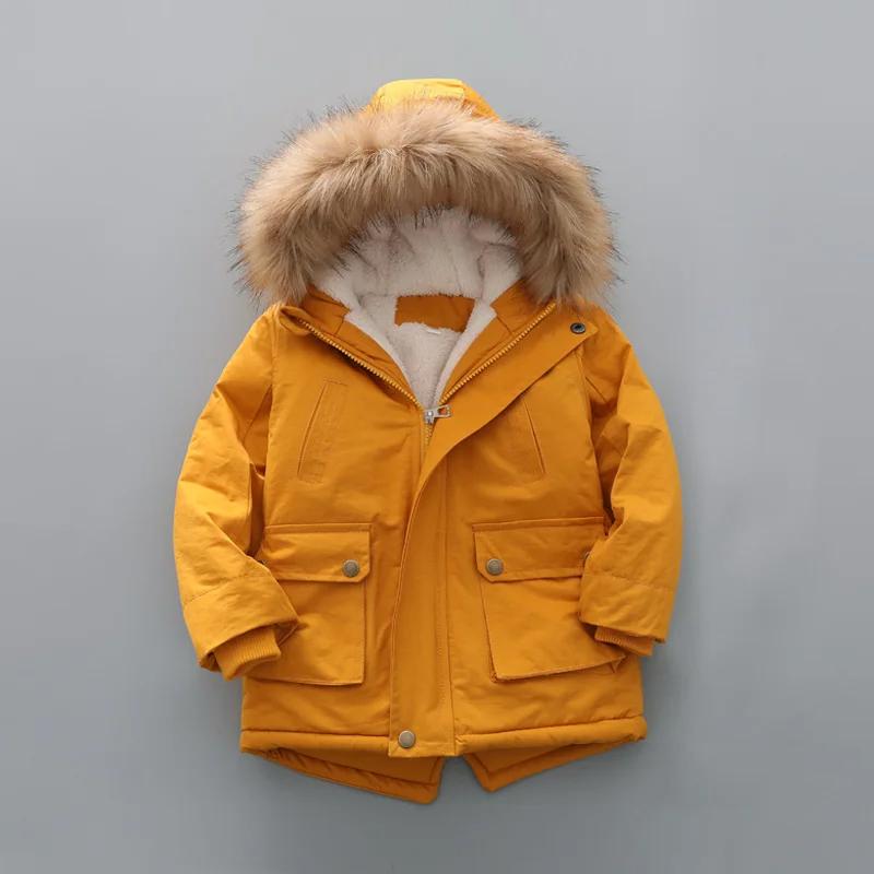 Kids’ Luxury Winter Parka Jacket – Fur Lined, Windproof & Cozy