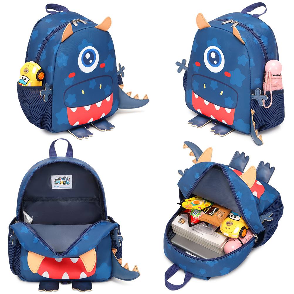 Toddler Cartoon Backpack with Safety Strap