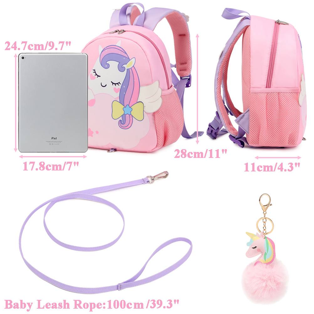 Magical Toddler Cartoon Backpack with Safety Strap