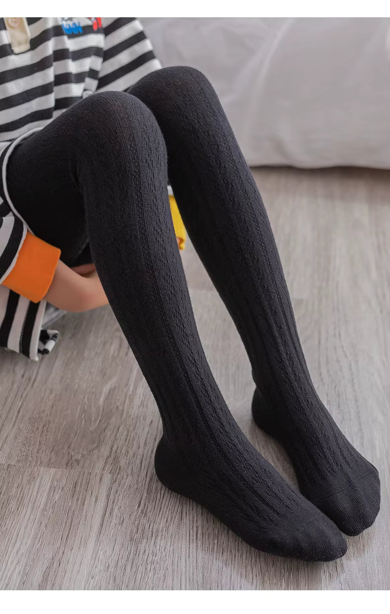 Warm & Thick Ribbed Stockings for Girls