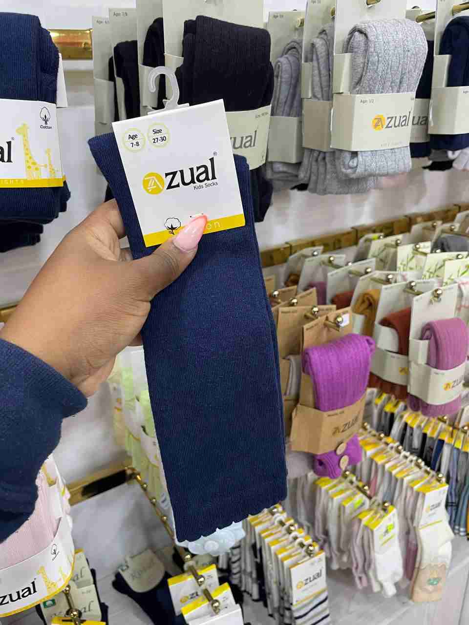 Cotton Zual Long School Socks