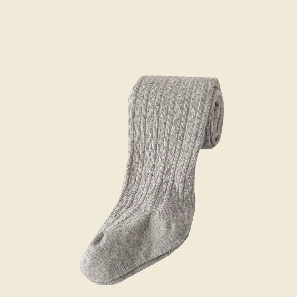 Warm & Thick Ribbed Stockings for Girls