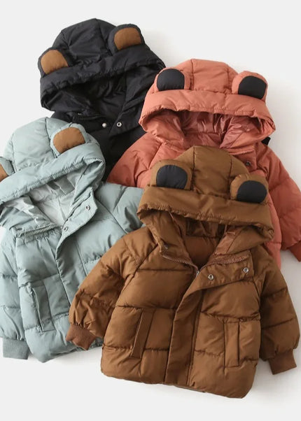 Bear-Ear Padded Jacket – Warm, Durable & Adorably Practical