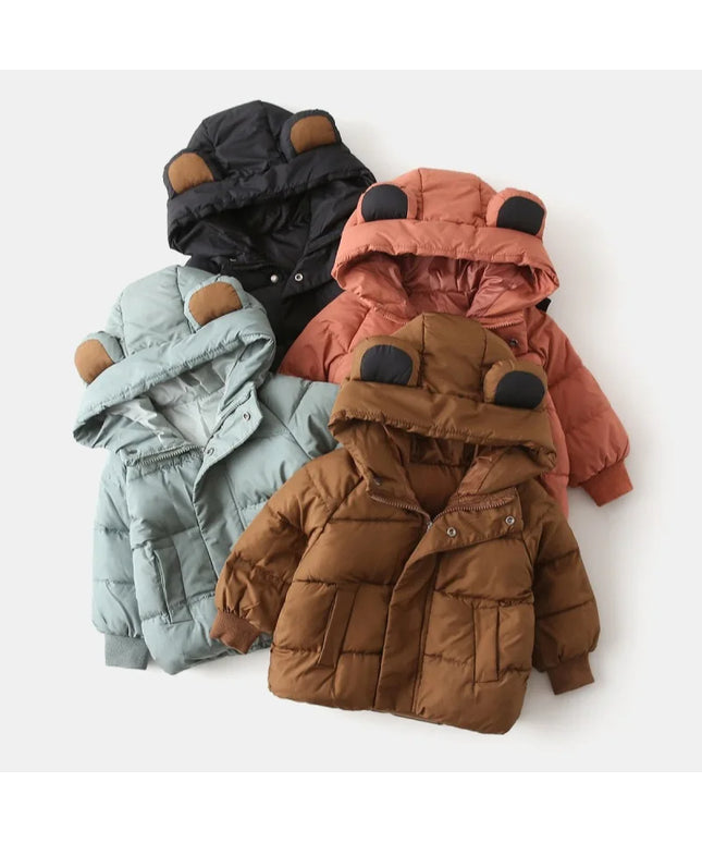 Bear-Ear Padded Jacket – Warm, Durable & Adorably Practical