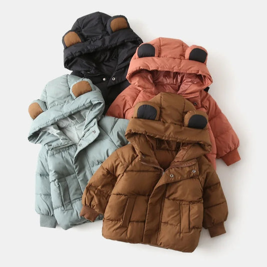Bear-Ear Padded Jacket – Warm, Durable & Adorably Practical