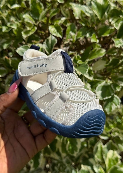 Unisex Baby Prewalker Shoes - Soft Sole First Walking Sneakers with Velcro Strap & Breathable Mesh Design - BM508L