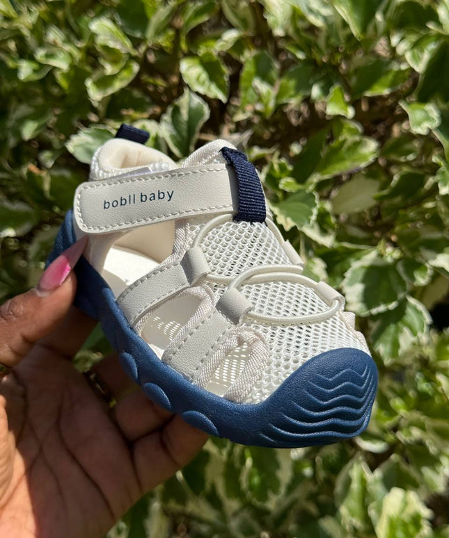 Unisex Baby Prewalker Shoes - Soft Sole First Walking Sneakers with Velcro Strap & Breathable Mesh Design - BM508L