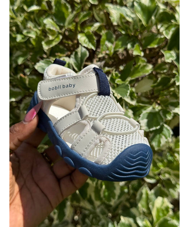 Unisex Baby Prewalker Shoes - Soft Sole First Walking Sneakers with Velcro Strap & Breathable Mesh Design - BM508L