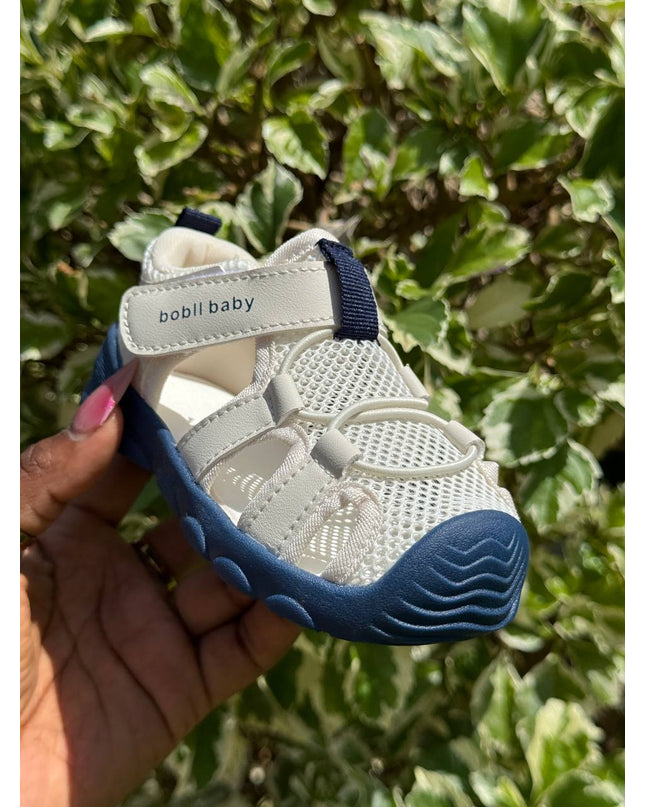 Unisex Baby Prewalker Shoes - Soft Sole First Walking Sneakers with Velcro Strap & Breathable Mesh Design - BM508L