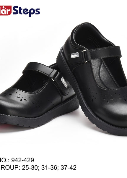Stellar Steps Girls Matte School Shoes - 942-429