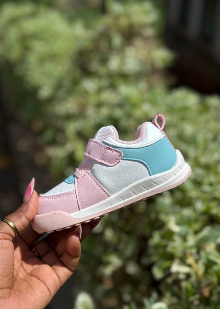 Unisex Baby Prewalker Shoes - Soft Sole First Walking Sneakers with Velcro Strap & Cute Character Design - BM801