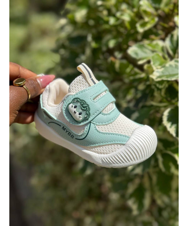 Unisex Baby Prewalker Shoes -MY248 - Soft Sole First Walking Sneakers with Velcro Strap & Cute Character Design