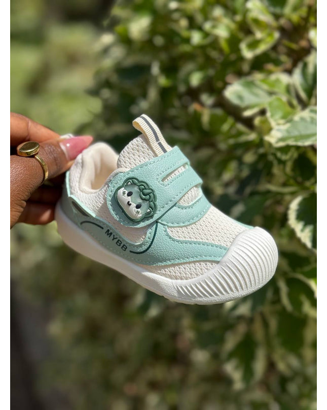 Unisex Baby Prewalker Shoes -MY248 - Soft Sole First Walking Sneakers with Velcro Strap & Cute Character Design