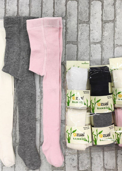 Warm Bamboo Patterned Stockings – Plain Colors