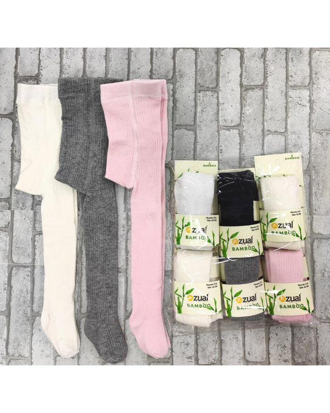 Warm Bamboo Patterned Stockings – Plain Colors