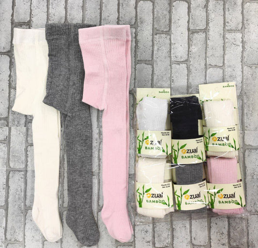 Warm Bamboo Patterned Stockings – Plain Colors