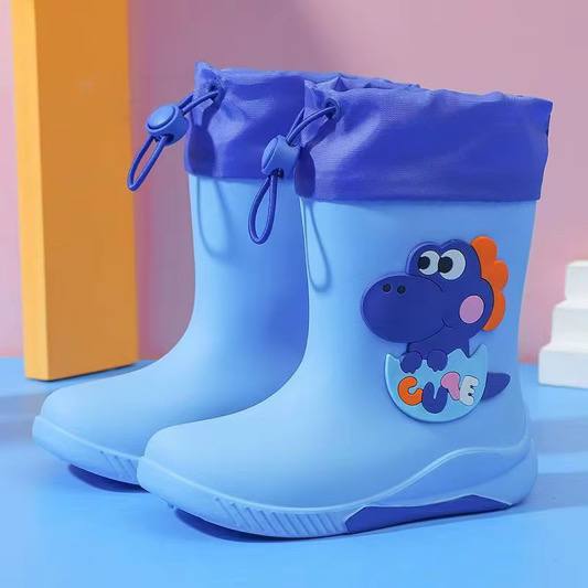 Blue Cute Rainboots