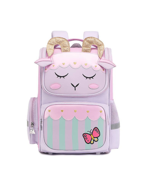Cute Pink Animal Kids Backpack with Butterfly Design, School & Travel Bag