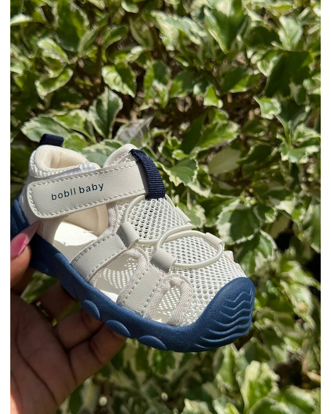 Unisex Baby Prewalker Shoes - Soft Sole First Walking Sneakers with Velcro Strap & Breathable Mesh Design - BM508L