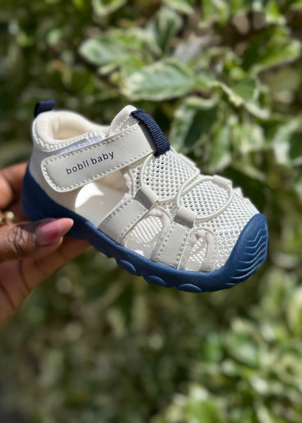 Unisex Baby Prewalker Shoes - Soft Sole First Walking Sneakers with Velcro Strap & Breathable Mesh Design - BM508L