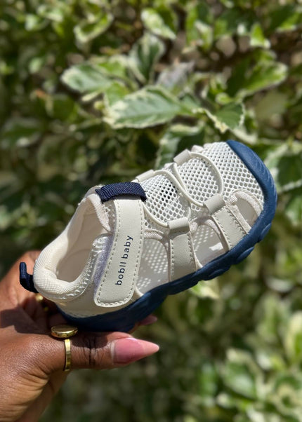 Unisex Baby Prewalker Shoes - Soft Sole First Walking Sneakers with Velcro Strap & Breathable Mesh Design - BM508L