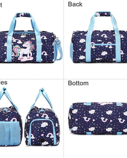 Quality Girls' Unicorn Sparkle Kids’ Duffel Bag