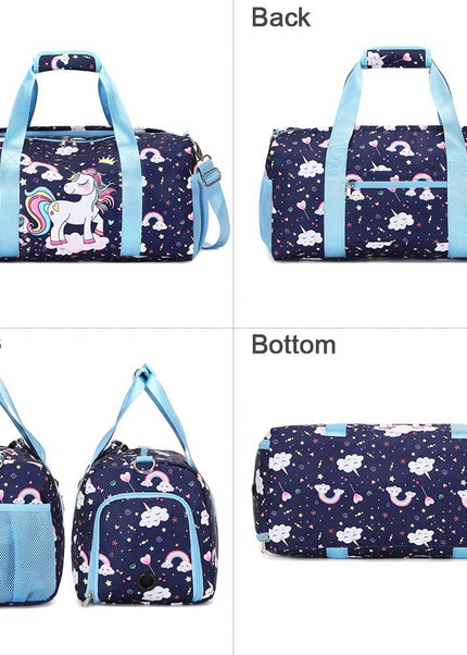 Quality Girls' Unicorn Sparkle Kids’ Duffel Bag