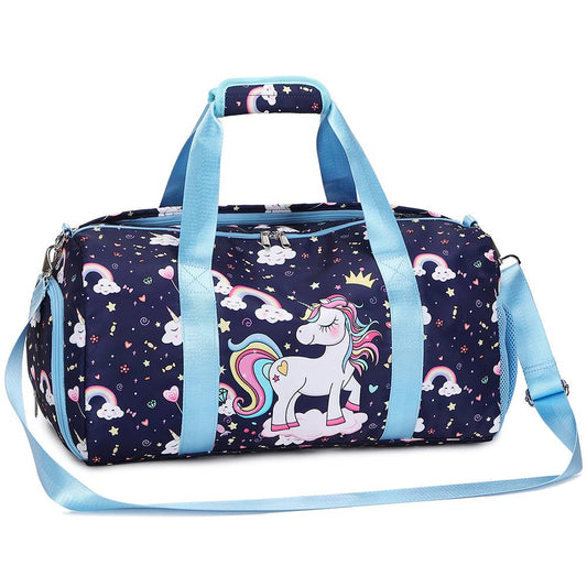 Quality Girls' Unicorn Sparkle Kids’ Duffel Bag