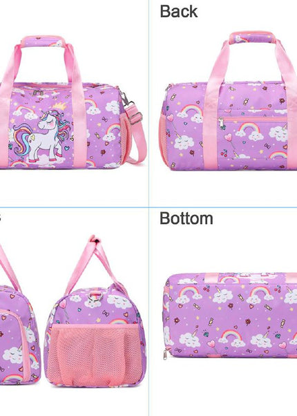 Quality Girls' Unicorn Sparkle Kids’ Duffel Bag