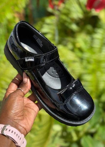 Crabkids Girls Wetlook School Shoes - P617205