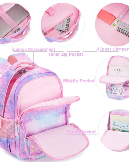 Girls' Unicorn Dreams 2-Piece School Backpack Set
