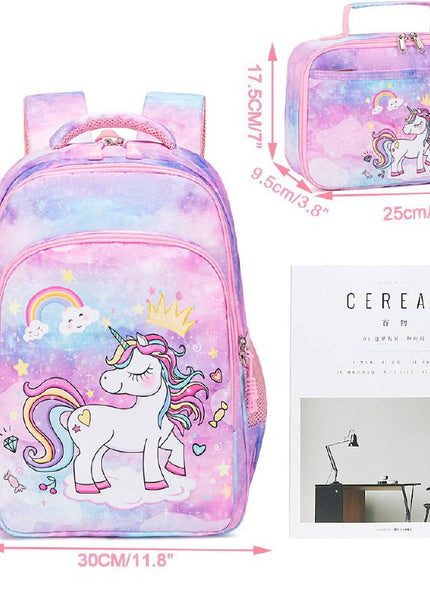 Girls' Unicorn Dreams 2-Piece School Backpack Set