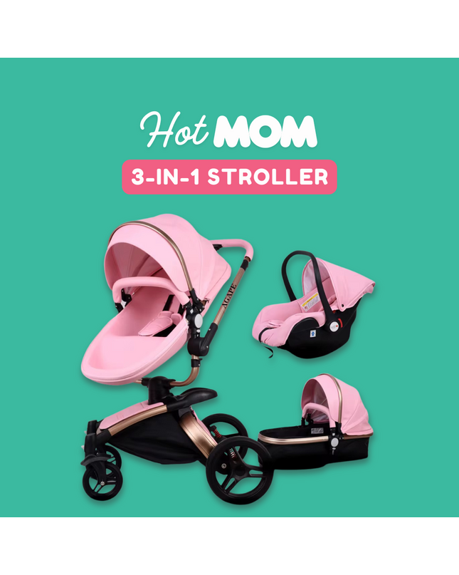Agape Hot Mom Stroller - Pink