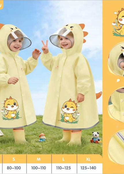 Unisex Toddler & Kids Hooded Waterproof Rain Jacket