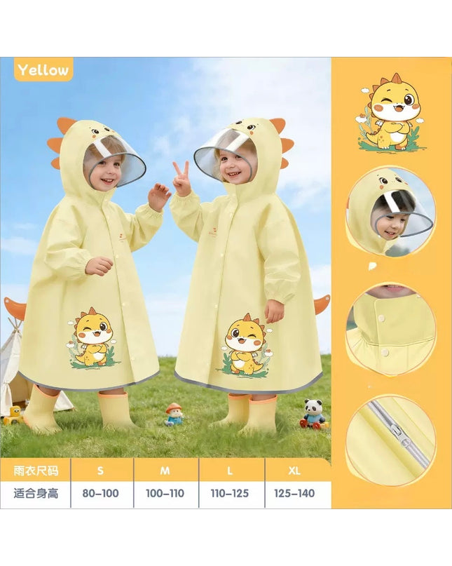 Unisex Toddler & Kids Hooded Waterproof Rain Jacket