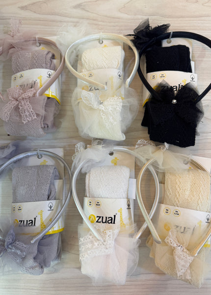 Girl's Stockings with Hair Ribbon