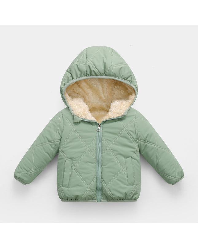 Unisex Toddler & Kids Warm Fleece-Lined Hooded Coat