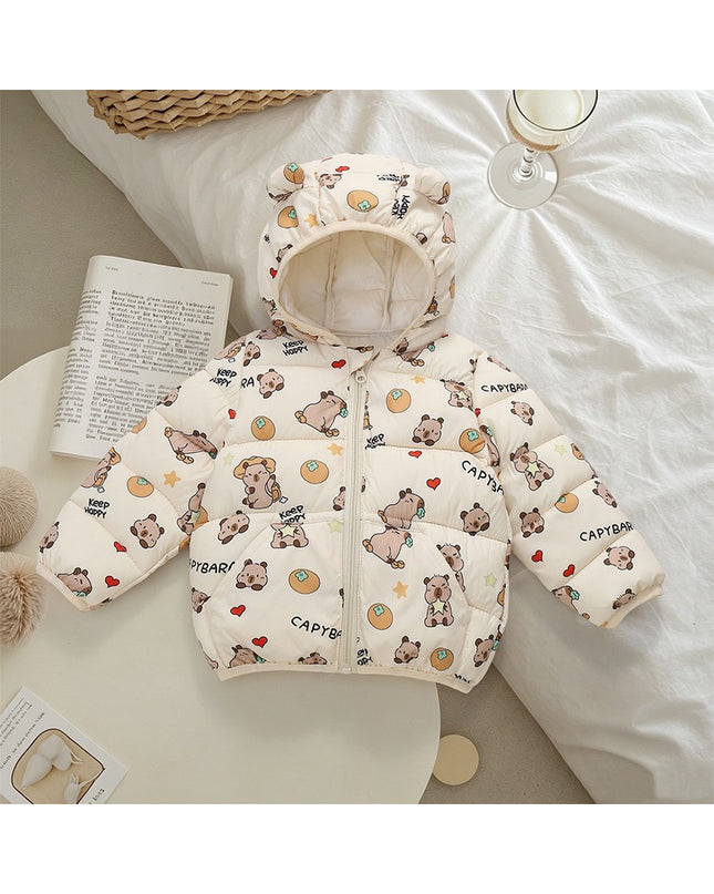 Unisex Toddler & Kids Warm Cotton-Padded Hooded Coat