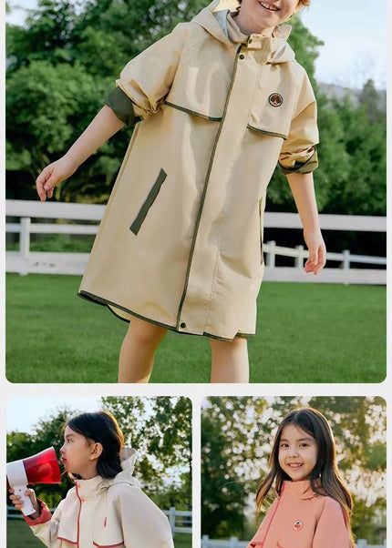 KQ24070 - Cotton Water Proof Kids Rain Jacket
