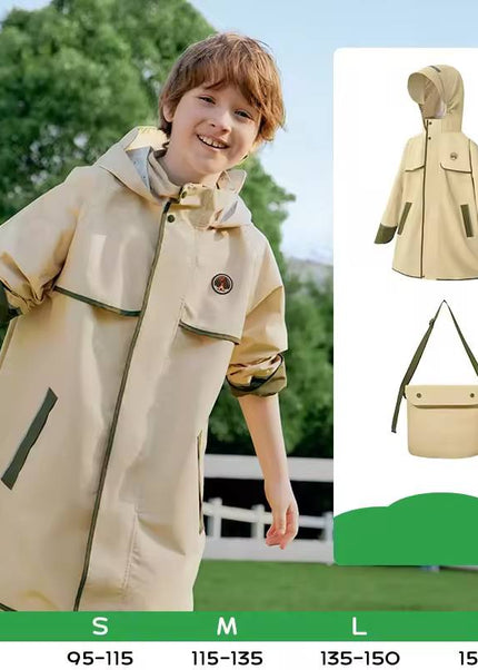 KQ24070 - Cotton Water Proof Kids Rain Jacket
