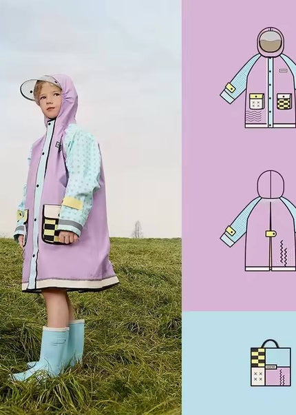 KQ23022 - Light Rain Jackets For Kids